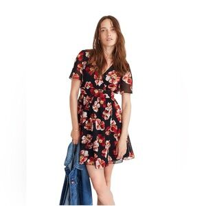 Madewell Peri Clover Tulip Sleeve Dress sz 12